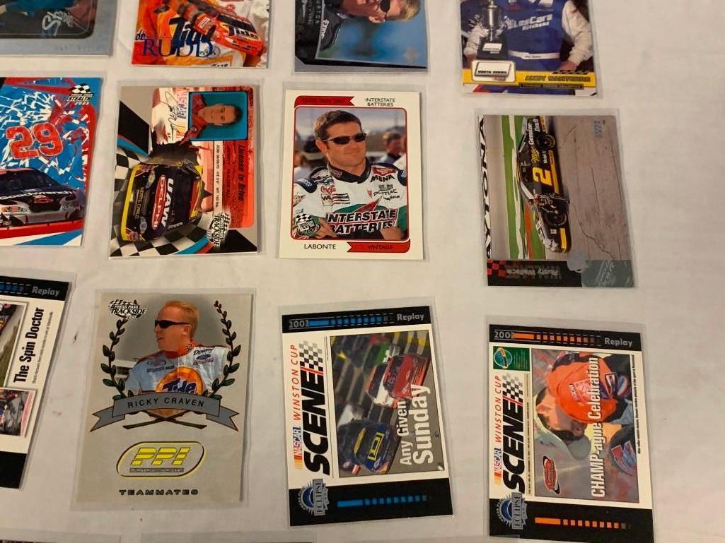 Lot of 26 NASCAR Trading Cards STARS