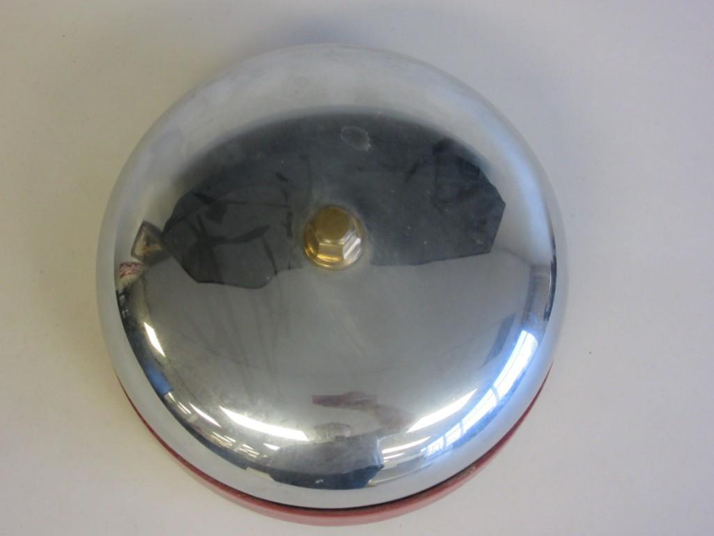Large Wall-Mounted Fire Alarm Bell 10.5" in Diameter Marked "52F"