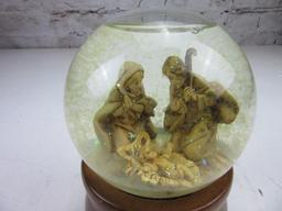 Nativity Design Musical Christmas Snow Globe 5.75" Tall