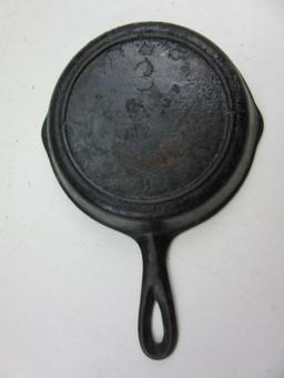 Cast Iron 6.5" Skillet Marked "3"