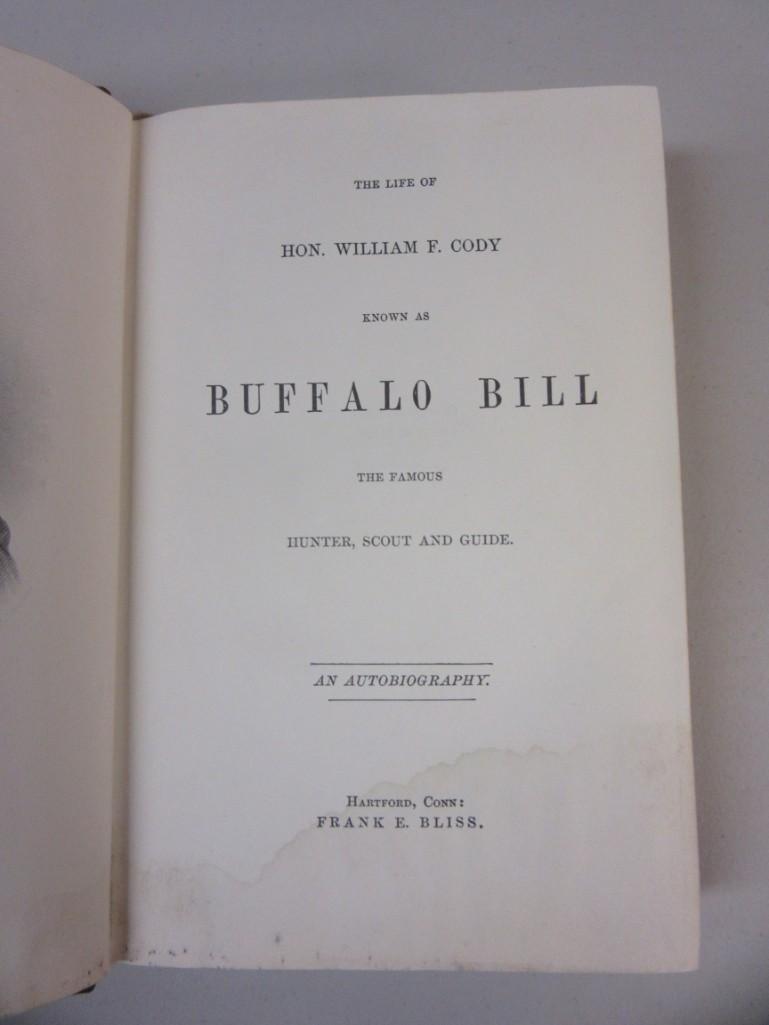 THE LIFE OF BUFFALO BILL By William E. Cody Autobiography Leatherbound 1982 Reprint