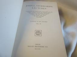 Lot of 3 Volumes of "John L. Stoddard's Lectures" Written by Published by the Balch Brothers Co.