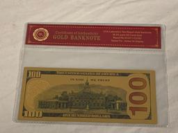 MICHAEL JORDAN 24K Gold Foil NOVELTY Banknote