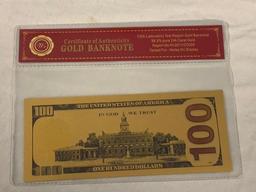 KOBE BRYANT 24K Gold Foil NOVELTY Banknote