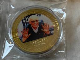 Lot of 5 STAN LEE Limited Edition Novelty Tokens Coins