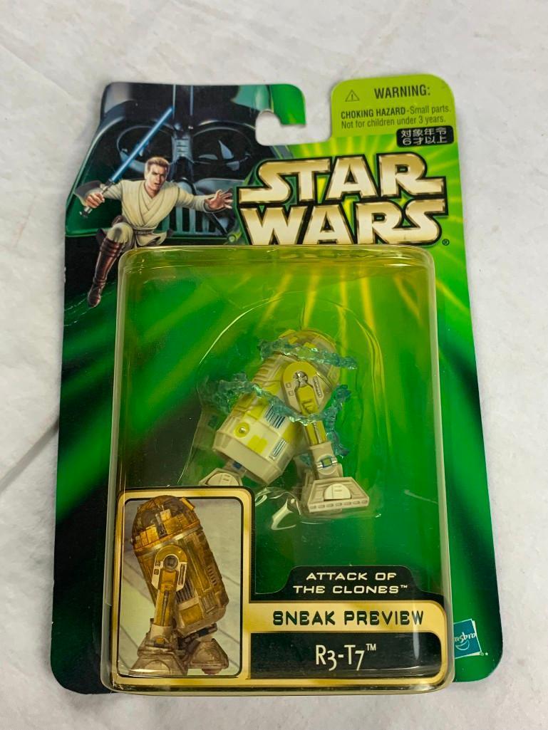 Star Wars Episode II Attack of the Clones Sneak Preview R3-T7 Action Figure 2001 NEW