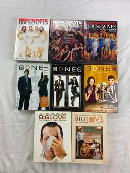 Lot of 8 DVD TV Series Seasons- Bones, Big Love and Desperate Housewives