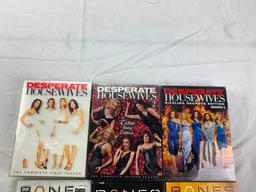 Lot of 8 DVD TV Series Seasons- Bones, Big Love and Desperate Housewives