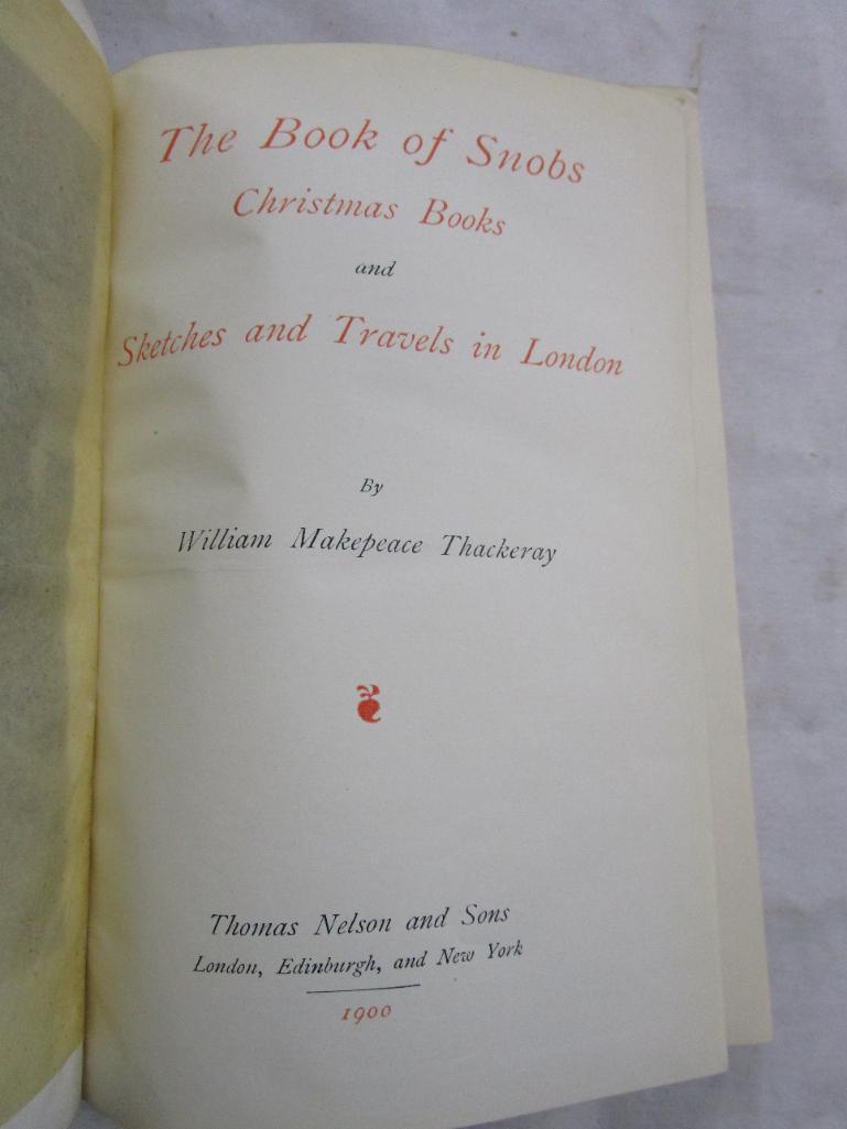 Antique Complete 14 Volume Set of The Works of William Makepeace Thackary