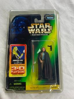 STAR WARS 1998 Expanded Universe 3D Play Scene PRINCESS LEIA Action Figure NEW with case