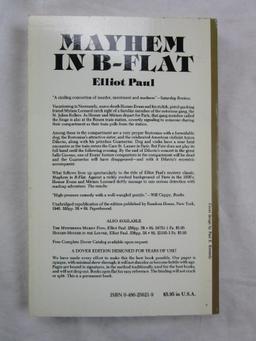 1988 "Mayhem in B-Flat" by Elliot Paul PAPERBACK
