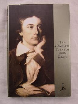 1994 "The Complete Poems of John Keats" from the Random House Publishing Company HARDCOVER