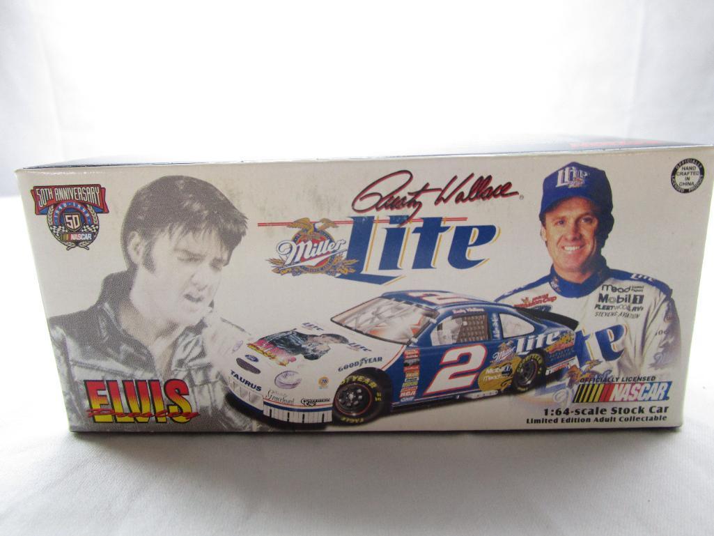 Rusty Wallace #2 Elvis Presley NASCAR 50th Miller Lite Action Racing 1:64 Diecast 1998 Ford Taurus