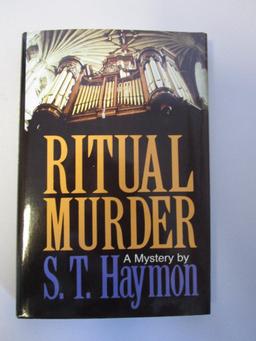 Lot of 3 hardcover S.T. Haymon murder mystery novels