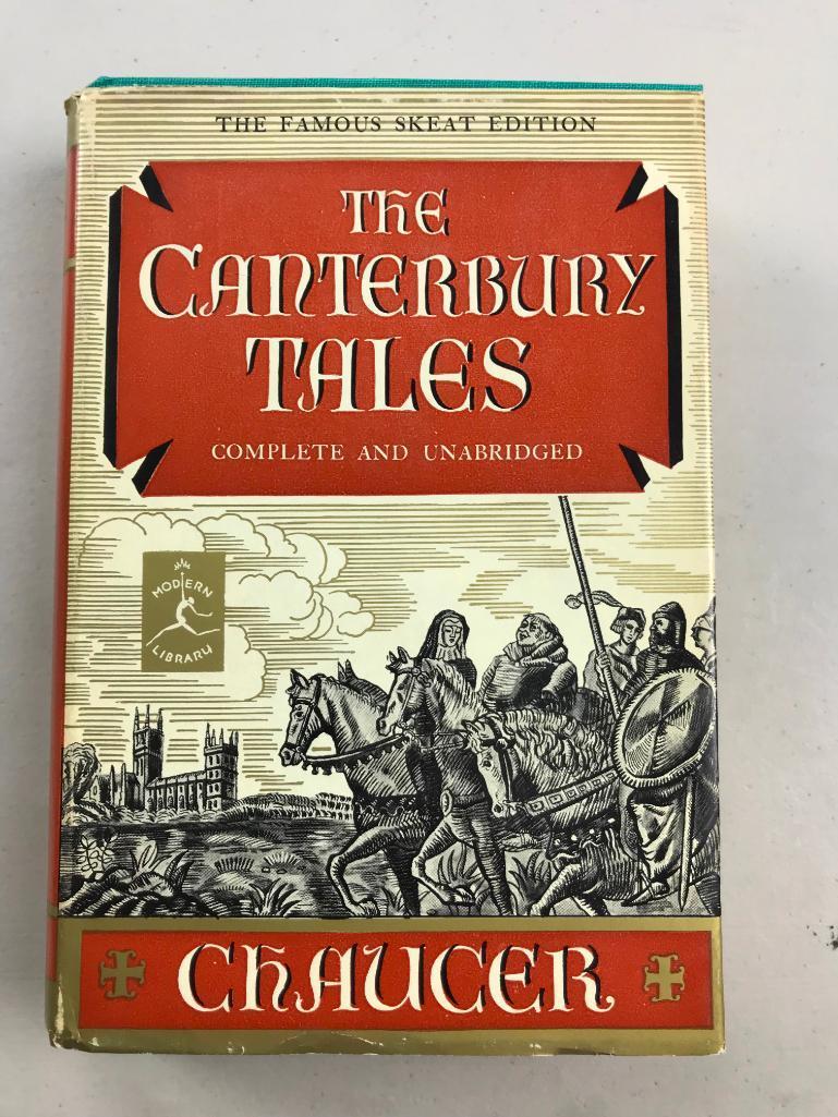 1957 "The Canterbury Tales" by Chaucer HARDCOVER