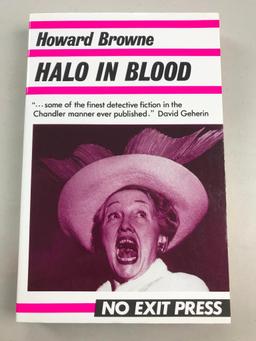 1988 "Halo in Blood" by Howard Browne PAPERBACK