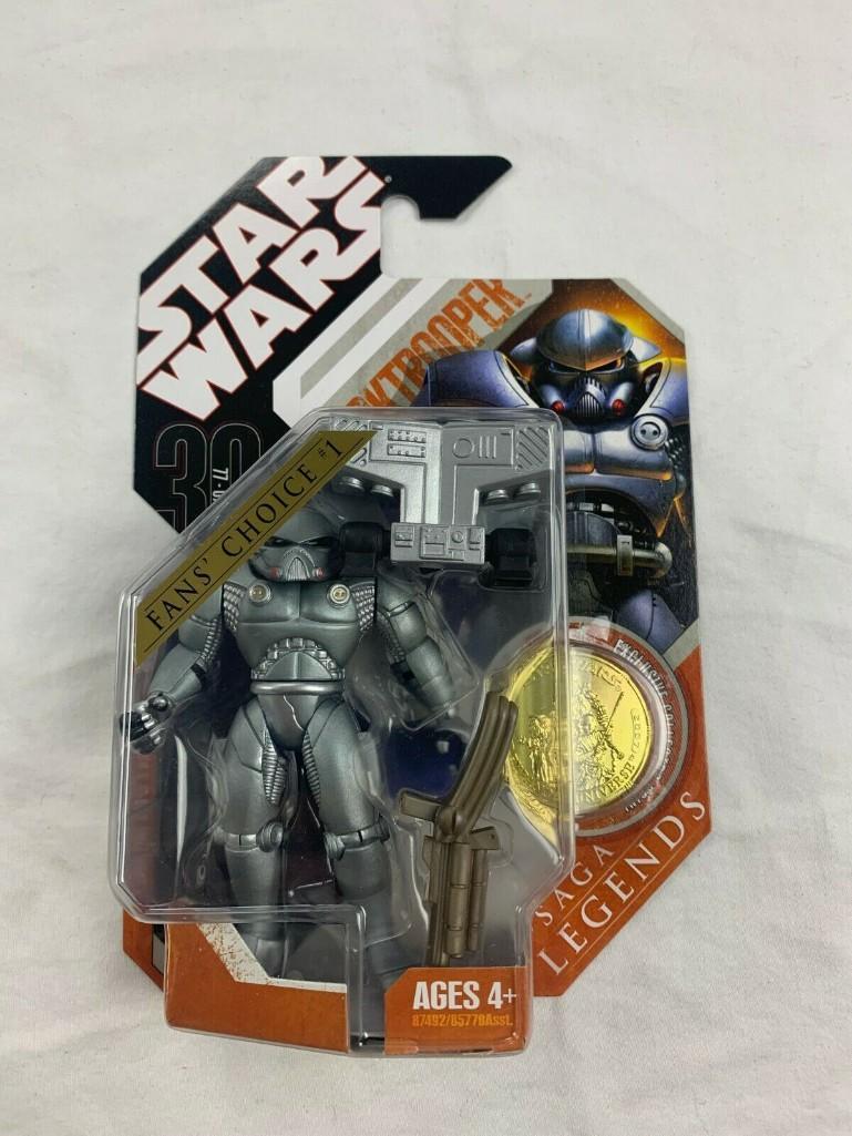 STAR WARS 30th anniversary Collection Saga Legends DARKTROOPER Action Figure with Gold Coin NEW
