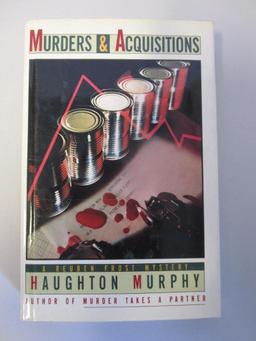 Lot of 2 hardcover Haughton Murphy murder mystery novels