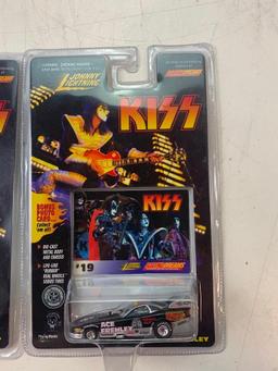 Lot of 3 KISS Johnny lightning Diecast cars NEW Gene Simmons and Ace Frehley