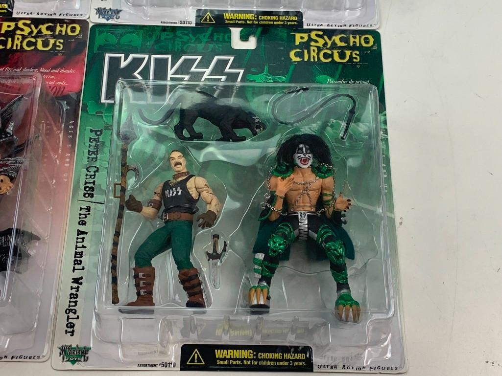 KISS Psycho Circus Ultra Action Figures 1998 McFarlane Complete Set of 4 with box NEW