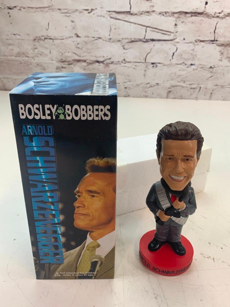 Bosley Bobbers 2004 ARNOLD SCHWARZENEGGER California "Governator" Bobble Head Doll NEW in box