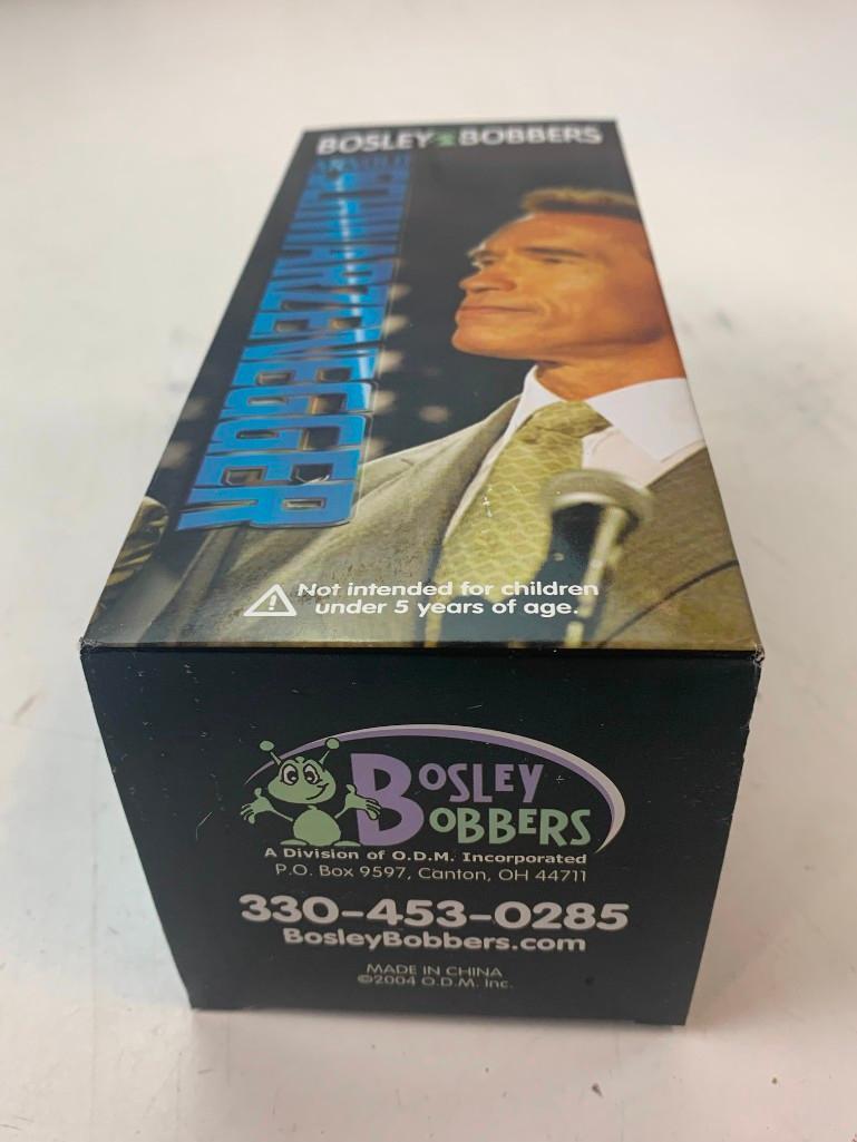 Bosley Bobbers 2004 ARNOLD SCHWARZENEGGER California "Governator" Bobble Head Doll NEW in box