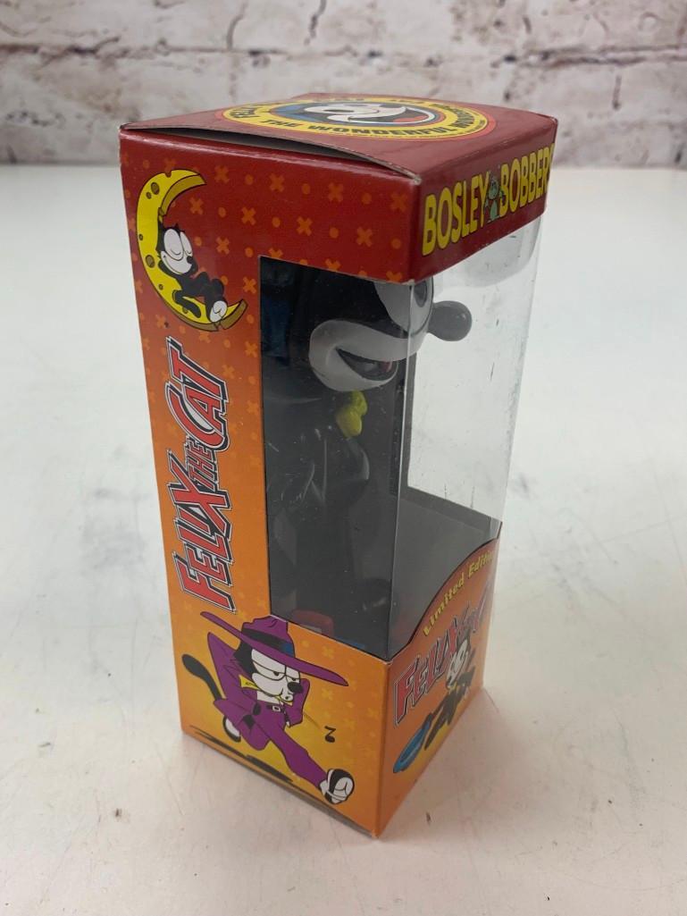 Bosley Bobbers 2002 FELIX THE CAT Bobble Head Doll NEW in box