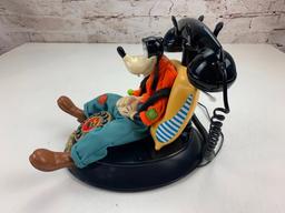 Vintage Disney Telemania Goofy Animated Talking Telephone Landline Phone