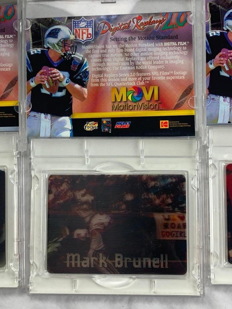 1996 NFL Digital Replay MOVI MotionVision Premier Edition 2.0 - Lot of 6- Elway, Favre, Stewart