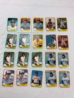 1981 Fleer Baseball Lot of 48 Cards all STARS, ROOKIES, HALL OF FAME PLAYERS