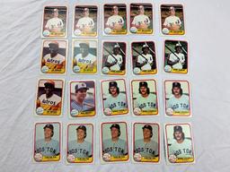 1981 Fleer Baseball Lot of 48 Cards all STARS, ROOKIES, HALL OF FAME PLAYERS