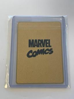 SPIDER-MAN Limited Edition 1990 Replica Gold Metal Novelty Card