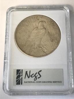 1925 Peace Silver Dollar $1 Coin NCGS MS63