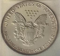 1992 $1 Silver Eagle Coin Graded SGS MS70