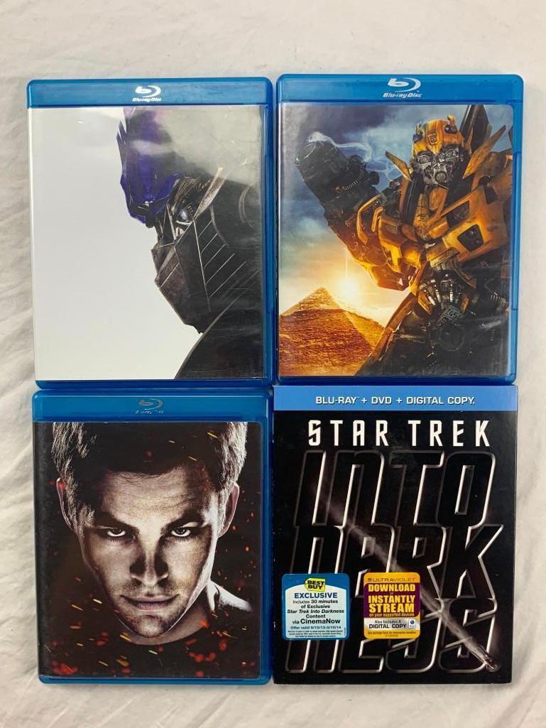 Lot of 4 Star Trek and Transformers BLU-RAY Movies