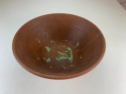 Southwestern Ceramic Bowl with 8 orbs decorative balls