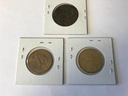 1917 Great Britian Penny 1987 Canada Bonnie Dollar Coin , 2010 US Millard Fillmore One Dollar Coin