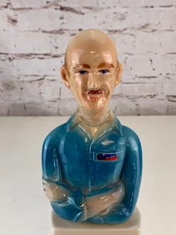 Vintage 1978 Mr. Goodwrench GM Parts Division Jim Beam Decanter