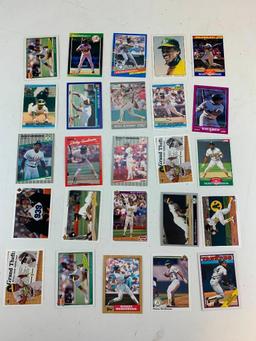 RICKEY HENDERSON Hall Of Fame Lot of 25 Baseball Cards