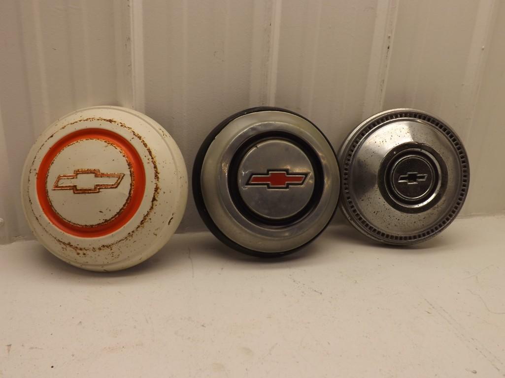 Chevy truck DOG DISH hub cap lot