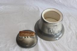 Let Freedom Ring Lidded Jar 7x6 Ceramic