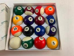 Genuine Belgian Aramith Crown Standard Pool/Billiard Ball Set Phenolic Resin with box