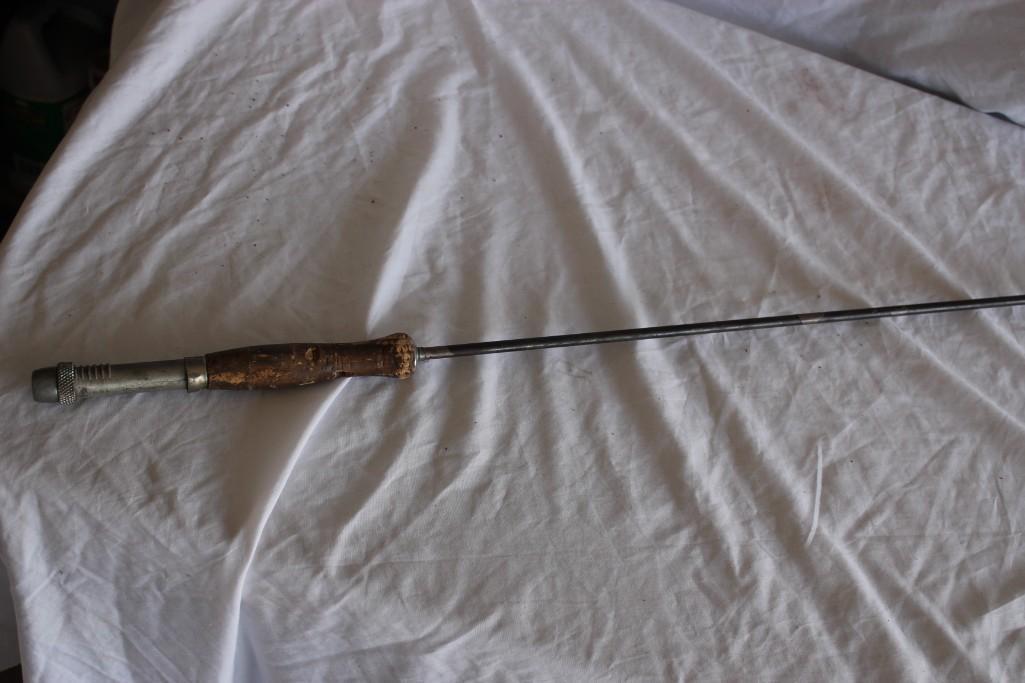 Antique Collapsible Steel Fly Rod Cork Handle Bristol