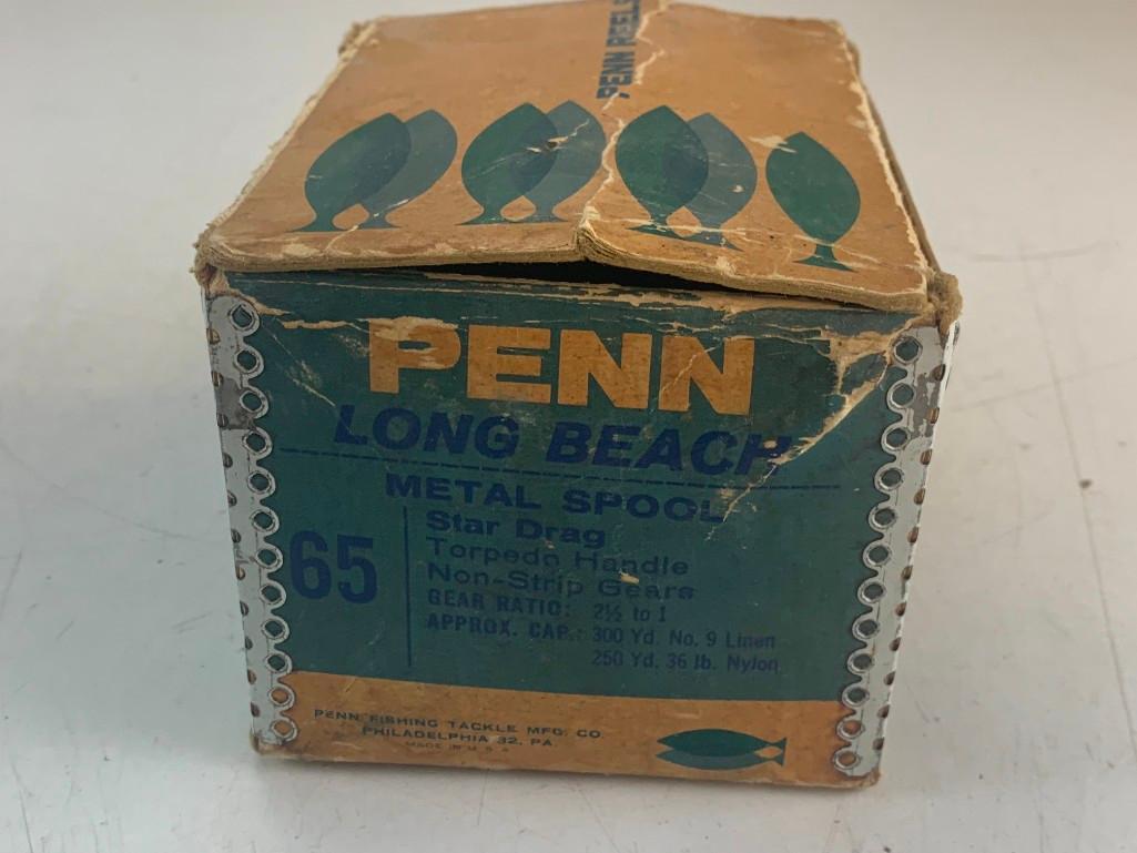 Penn 65 Long Beach Saltwater Fishing Reel with box
