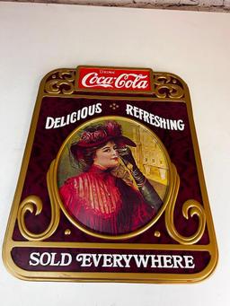 Drink Coca-Cola Delicious Refreshing Sold Everywhere Plastic Sign