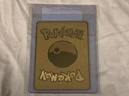 POKEMON Pikachu Luigi Japanese Limited Edition Replica Gold Metal Card