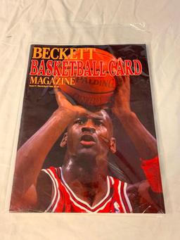 Beckett Basketball Monthly Magazine Issue 1 March/April 1990 Jordan / Ewing