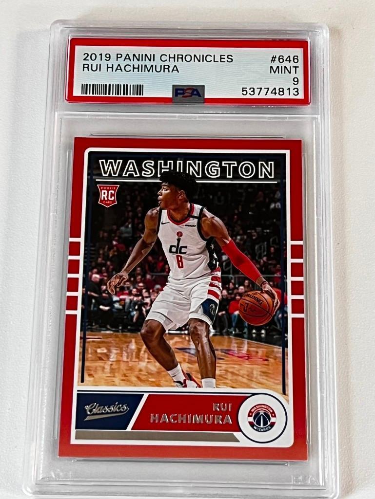 RUI HACHIMURA 2019 Panini Chronicles Classics Basketball ROOKIE Card PSA Graded 9 MINT