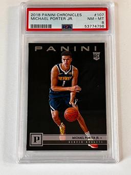 MICHAEL PORTER JR 2018 Panini Chronicles Basketball ROOKIE Card PSA Graded 8 NM-MT