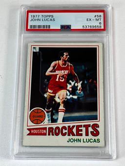 JOHN LUCAS 1977 Topps Basketball ROOKIE Card Graded PSA 6 EX-MT